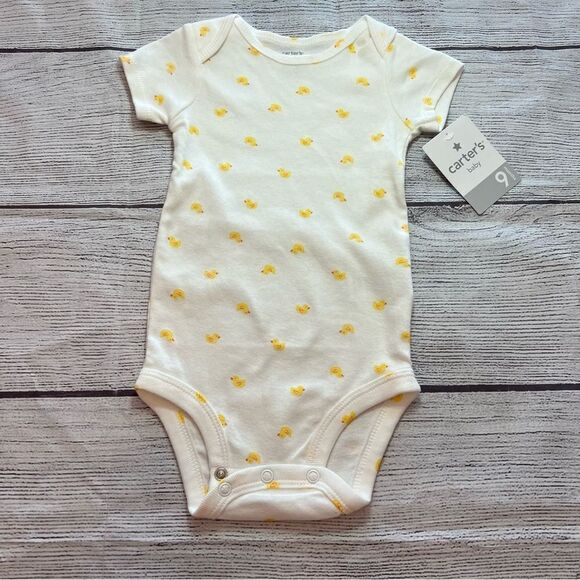 Carter’s Bodysuit and pant set size 9 months rubber ducks new with tags - Picture 2 of 8